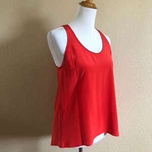 PJK Patterson J Kincaid Red Hi-Low Sleeveless Tank Top S New